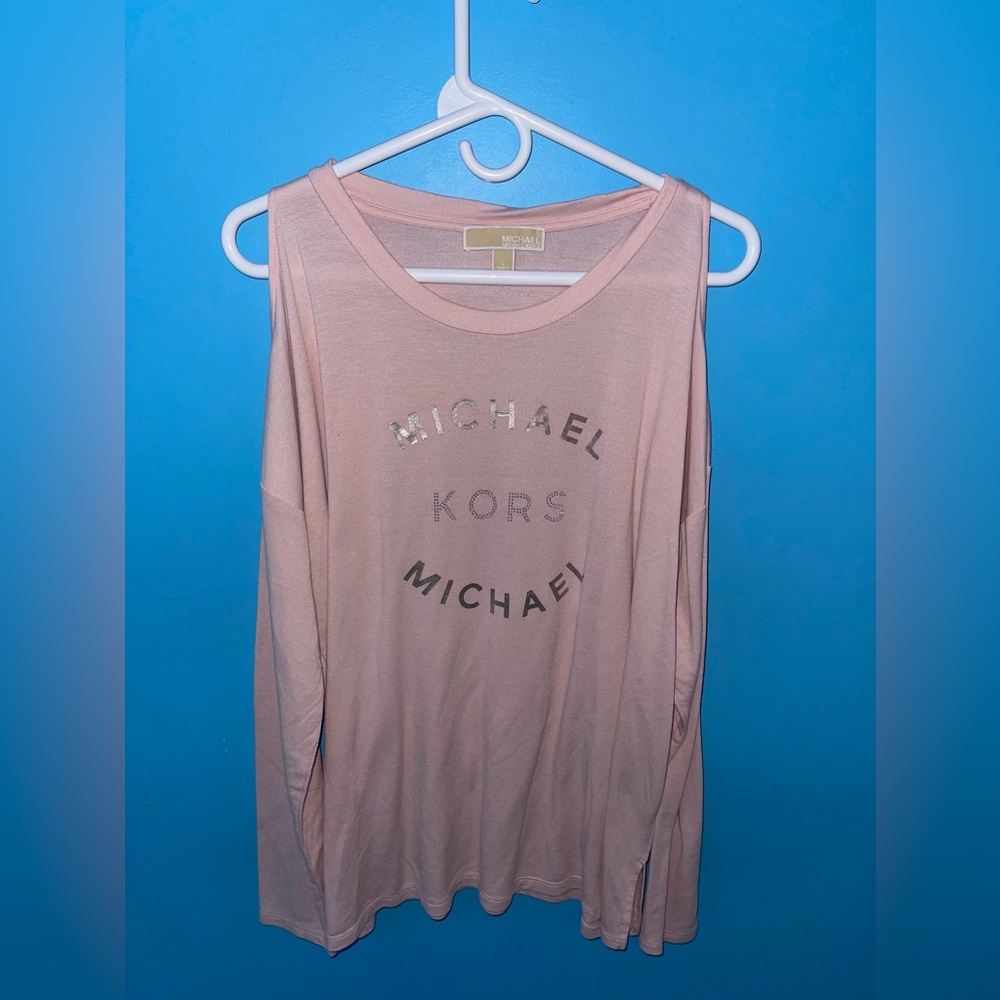Michael Kors Cold shoulder long sleeve top